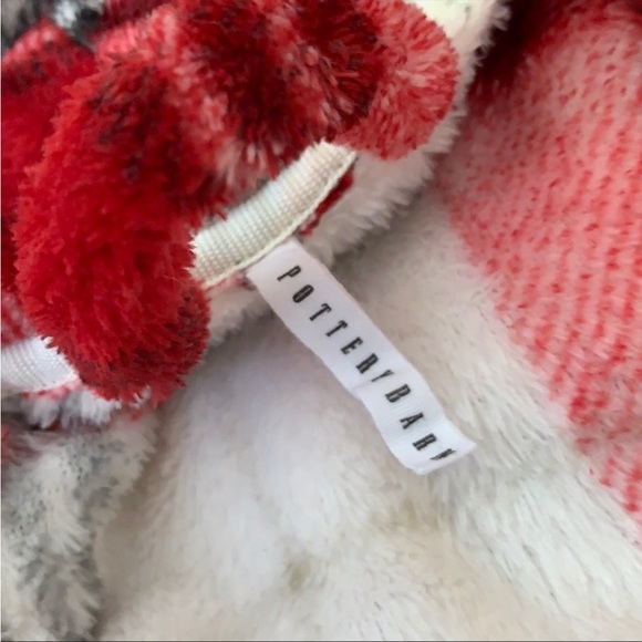 NWOT Pottery Barn Winslow Plaid Plush Robe Multi - Picture 4 of 14